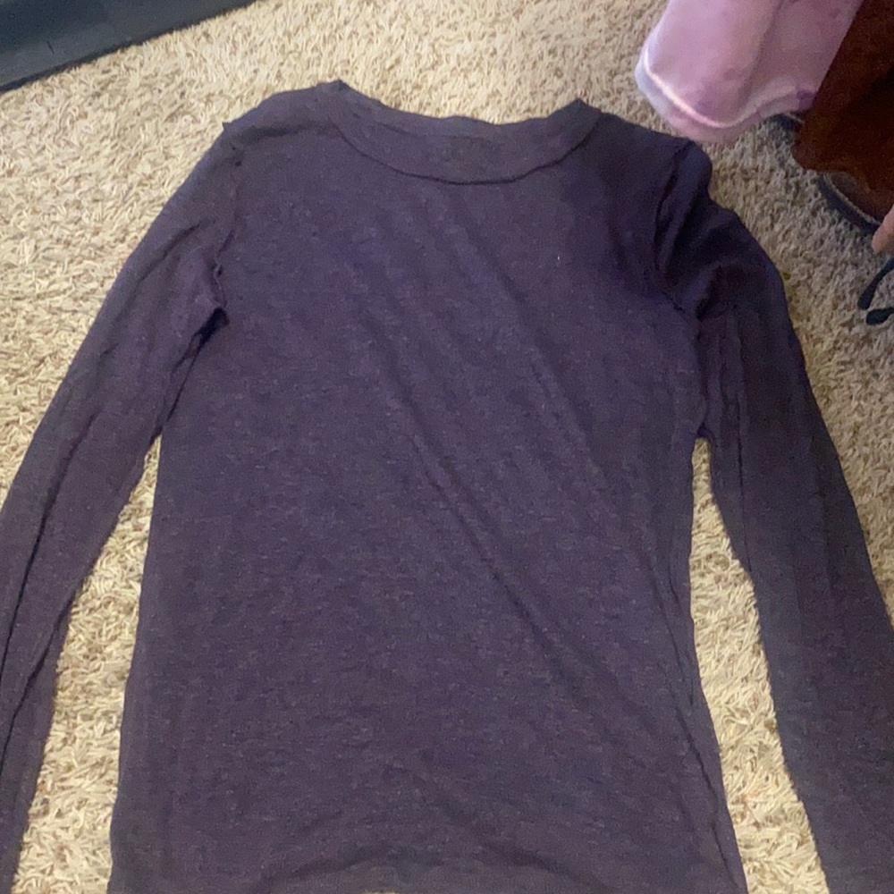 purple long sleeve top